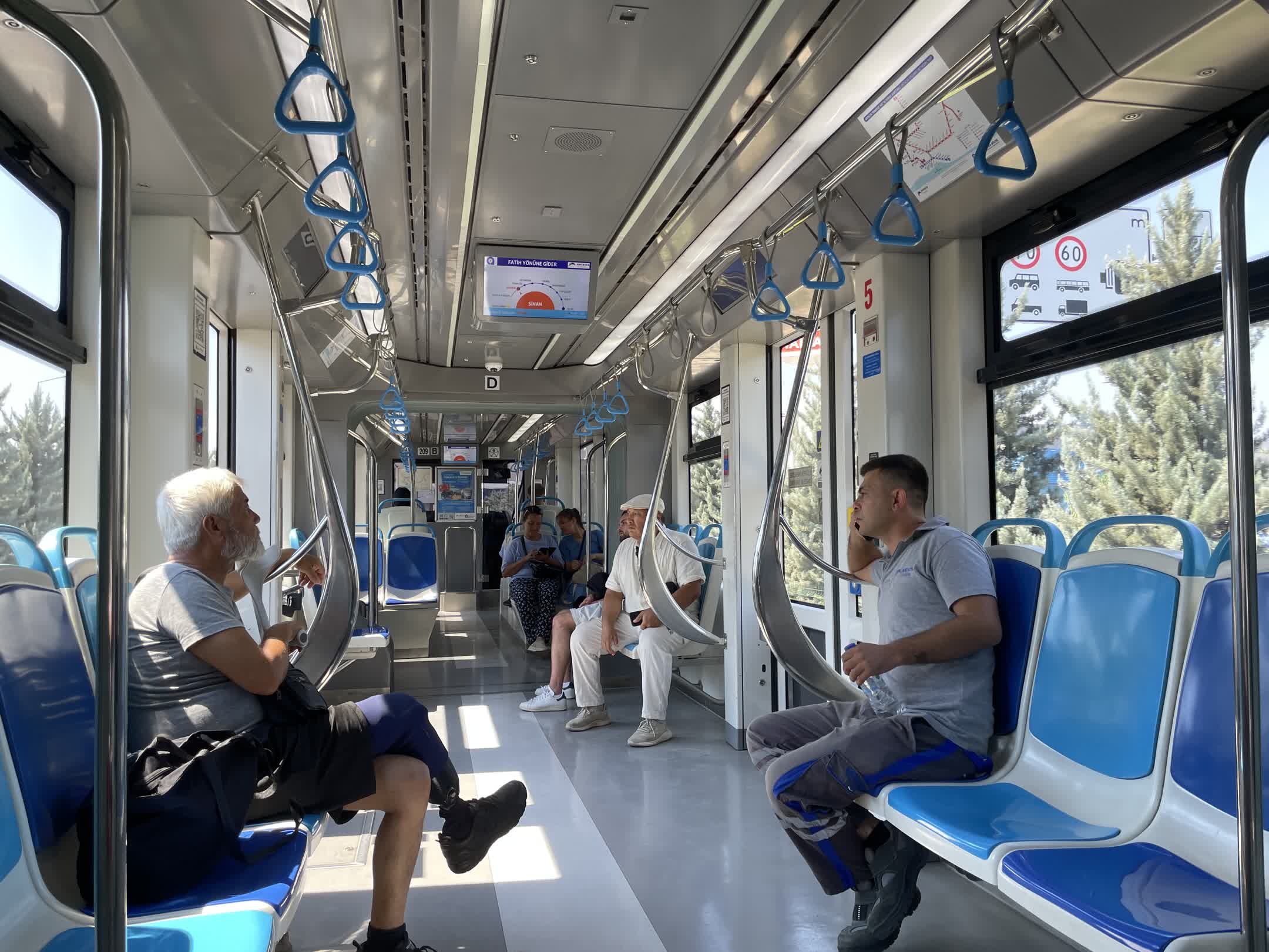 Modern light rail carriage