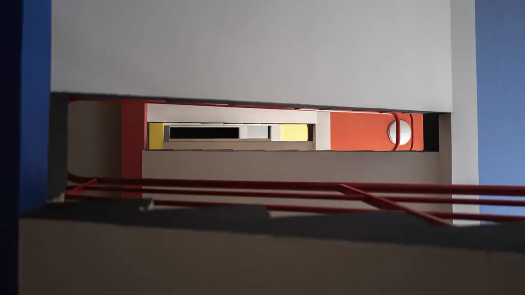 Looking up from the stairwell